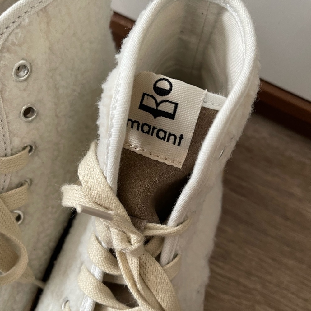 ISABEL MARANT White Benkeen Sneakers high-top - Picture 13 of 14